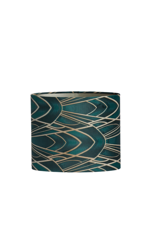 Groene lampenkap met patroonprint Light & Living Tiara - H 28 cm - Image 2