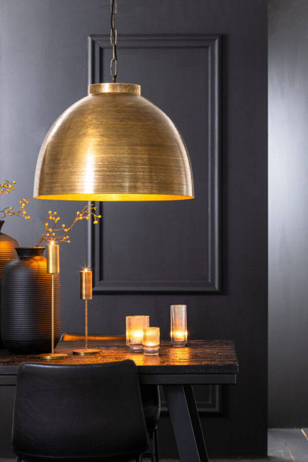 Goudkleurige metalen hanglamp Light & Living Kylie - Ø 60 cm - Image 4