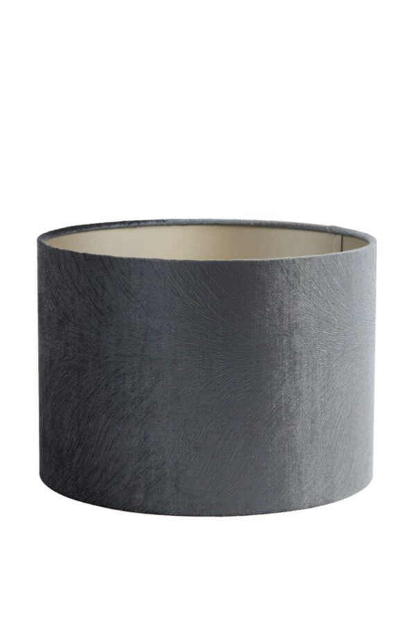 Kleurige grijze cilindervormige lampenkap stof Light & Living Lubis - Ø 30 cm - Image 2