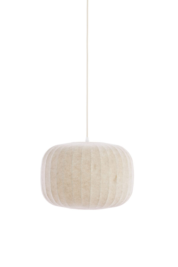 Crèmekleurige stoffen hanglamp sfeervol Light & Living Lexa - Ø 35 cm - Image 2
