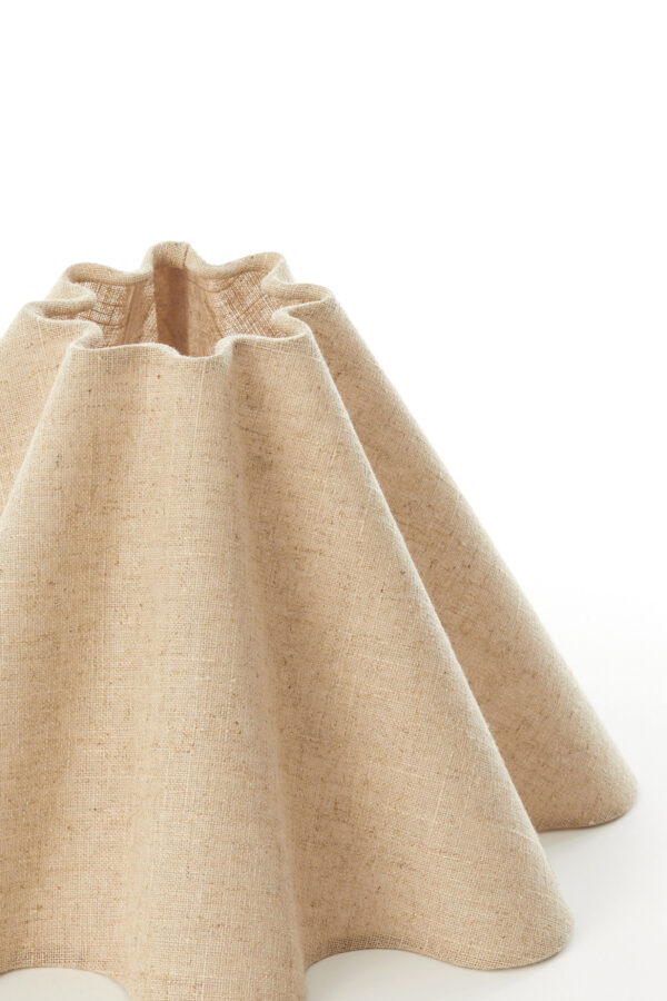 Beige stoffen lampenkap golvend Light & Living Bezaha - Ø 10,5 cm - Image 4