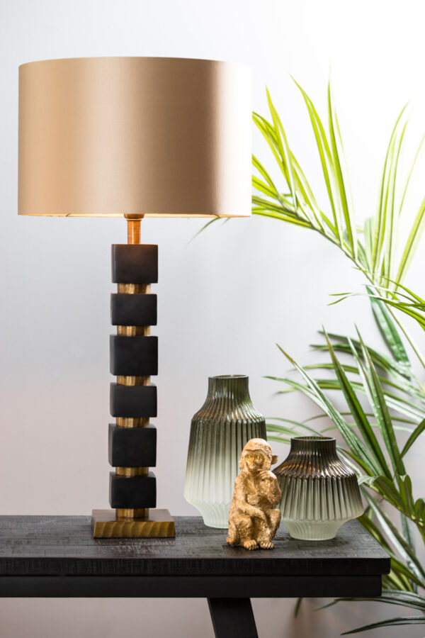 Cilindervormige gouden lampenkap Light & Living Monaco - Ø 40 cm - Image 3