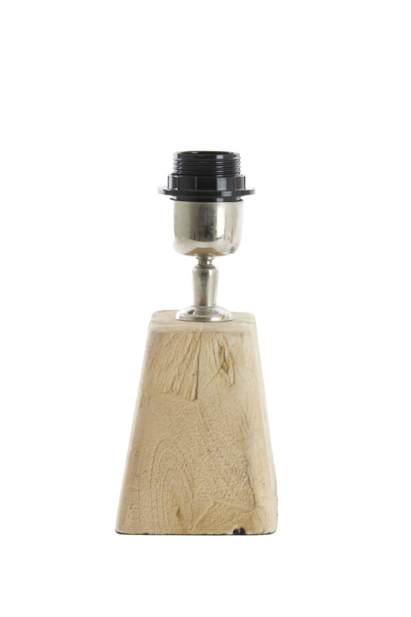 Houten lampenvoet metaal accent Light & Living Kardan - H 19 cm - Image 4