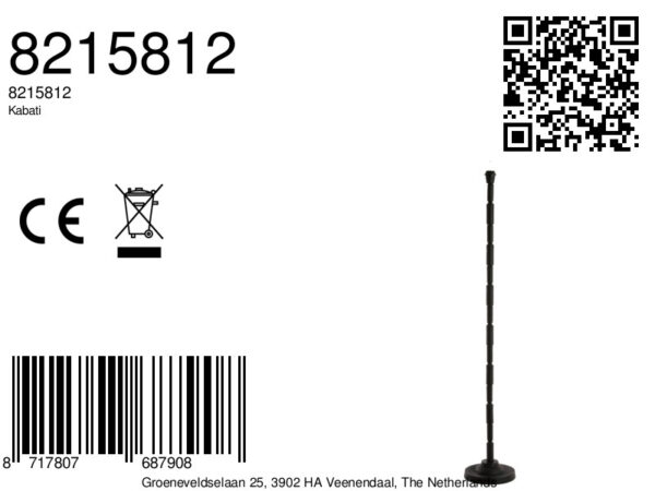 Zwarte geribbelde lampenvoet Light & Living Kabati - H 147 cm - Image 9