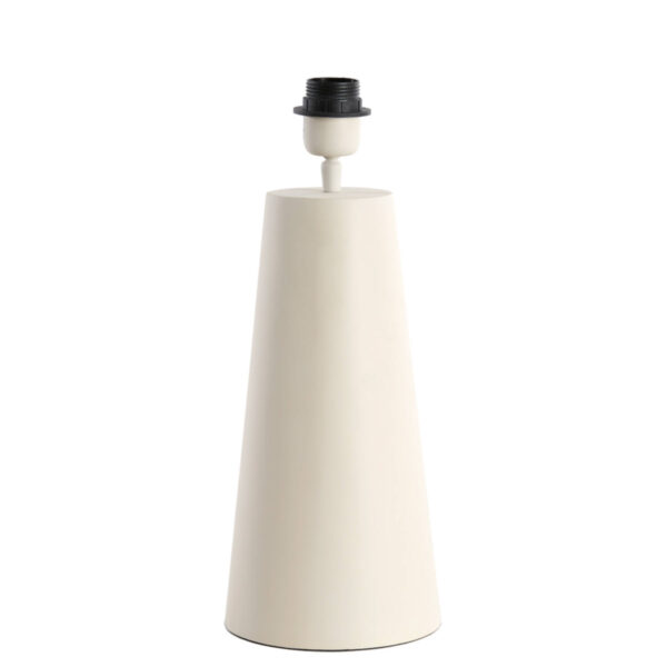 Witte cilindervormige tafellamp Light & Living Yelos – H 35 cm