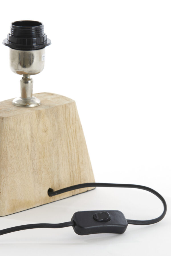 Houten lampenvoet metaal accent Light & Living Kardan - H 19 cm - Image 5
