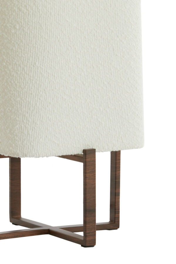 Sfeervolle tafellamp met crèmekleurige lampenkap Light & Living Wyn - H 50,5 cm - Image 5