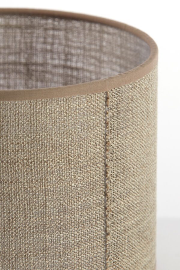 Beige stoffen lampenkap cilindervormig Light & Living Caden - Ø 25 cm - Image 5