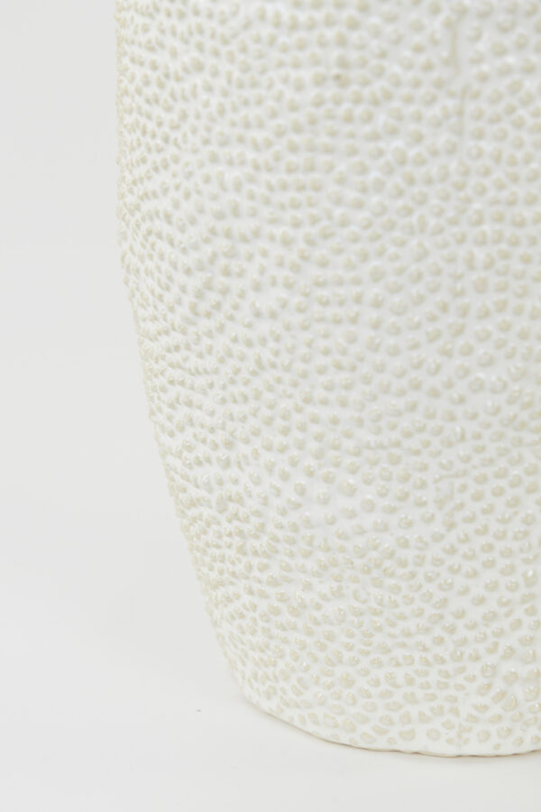 Tafelvoet met textuur wit Light & Living Kyara - H 59 cm - Image 6