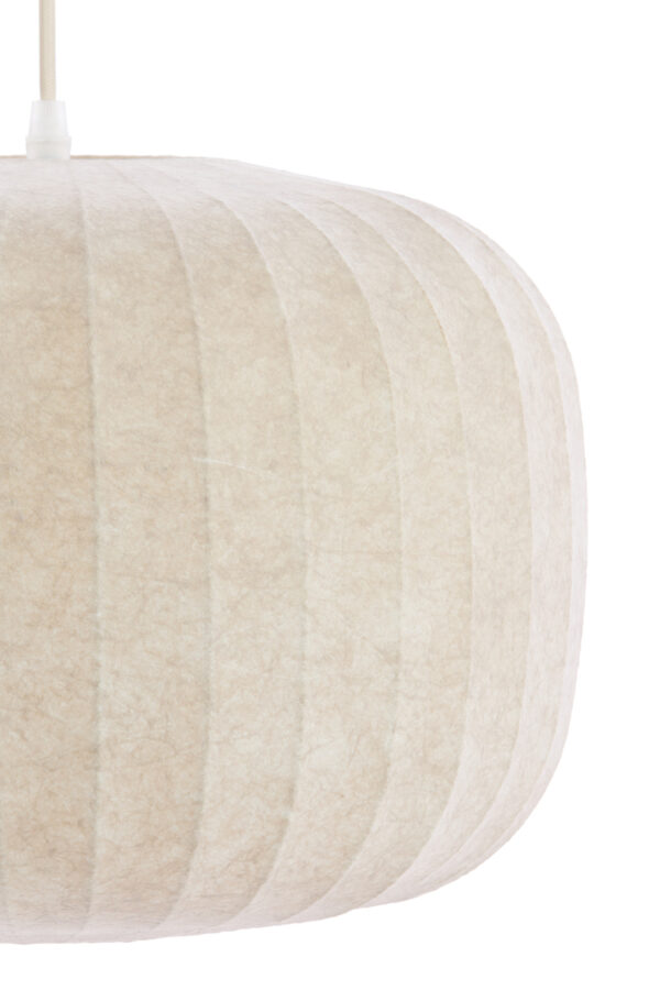 Crèmekleurige stoffen hanglamp sfeervol Light & Living Lexa - Ø 35 cm - Image 3