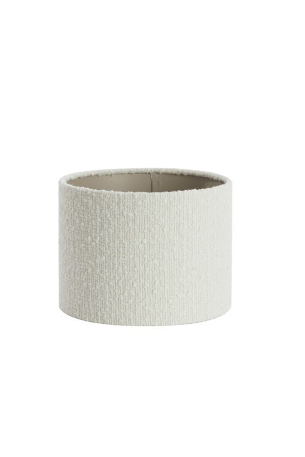 Cilindervormige stoffen lampenkap wit Light & Living Bolero - Ø 20 cm - Image 2