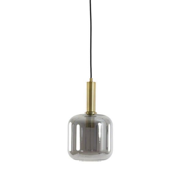 Glazen hanglamp met gouden fitting Light & Living Lekar - Ø 16 cm