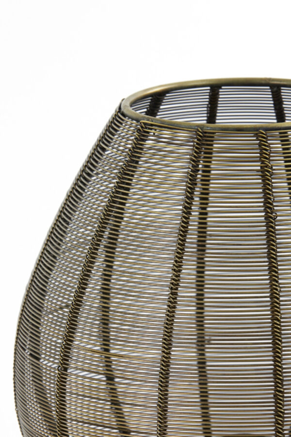Goudkleurige metalen bolle draadlamp Light & Living Suneko - H 34 cm - Image 3