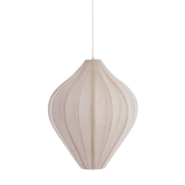 Zandkleurige linnen hanglamp Light & Living Pasto - Ø 47 cm