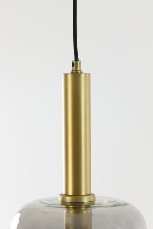 Goudkleurige glazen hanglamp Light & Living Lekar - Ø 22 cm - Image 4