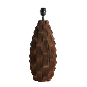 Houten lampvoet geometrisch design Light & Living Takabe