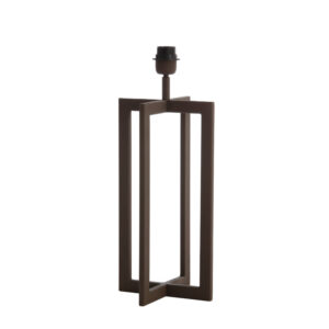 Vierkante lampenvoet zwart Light & Living Mace - H 46 cm