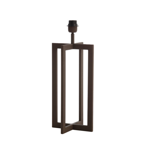 Vierkante lampenvoet zwart Light & Living Mace - H 46 cm