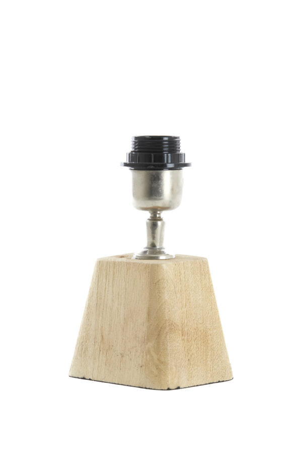 Vierkant houten lampenvoet Light & Living Kardan - H 15 cm - Image 3