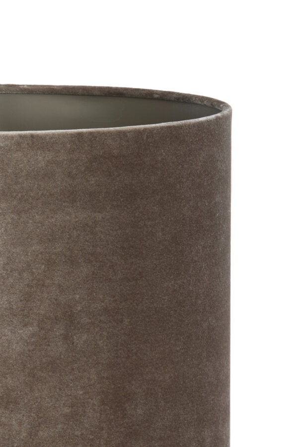 Fluwelen lampenkap taupe cilindrisch Light & Living Palata - Ø 20 cm - Image 3