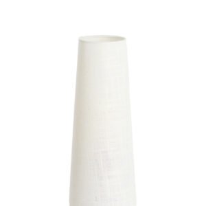 Alternative view of Linnen-achtige tafellamp wit kegelvormig Light & Living Howie - H 42 cm