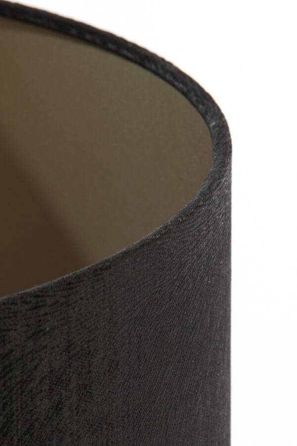 Zwarte cilindervormige lampenkap voor sfeer Light & Living Lubis - Ø 50 cm - Image 5