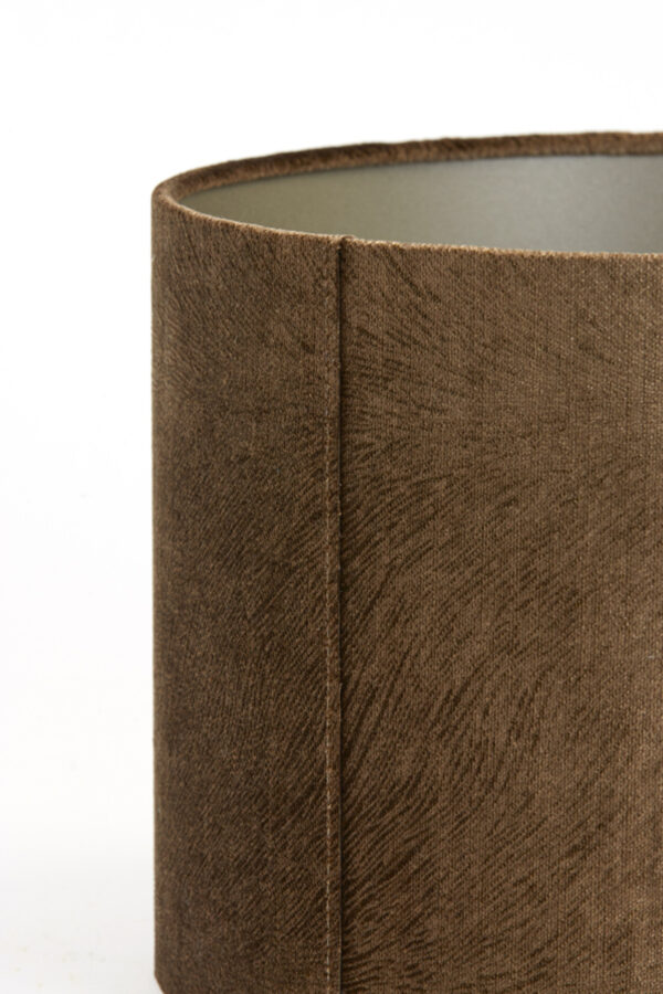 Bruine cilindervormige lampenkap voor sfeer Light & Living Lubis - Ø 40 cm - Image 4