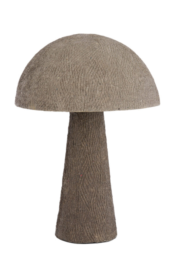 Grijze paddenstoelvormige tafellamp Light & Living Chirlo – H 36 cm - Image 2