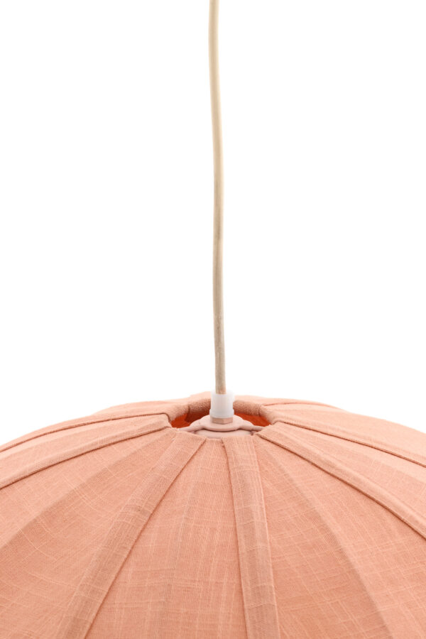 Roze stoffen hanglamp met originele vorm Light & Living Cesano - Ø 64 cm - Image 6