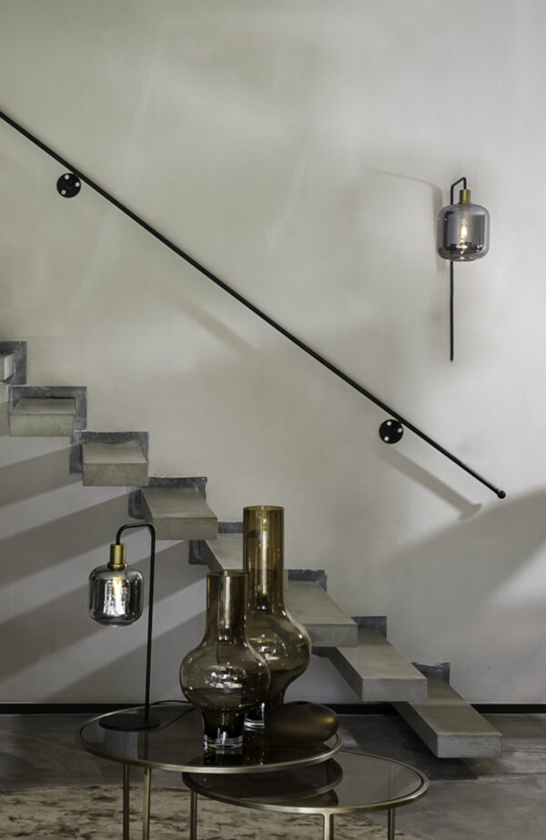 Glazen hanglamp met gouden accent Light & Living Lekar - H 57 cm - Image 4