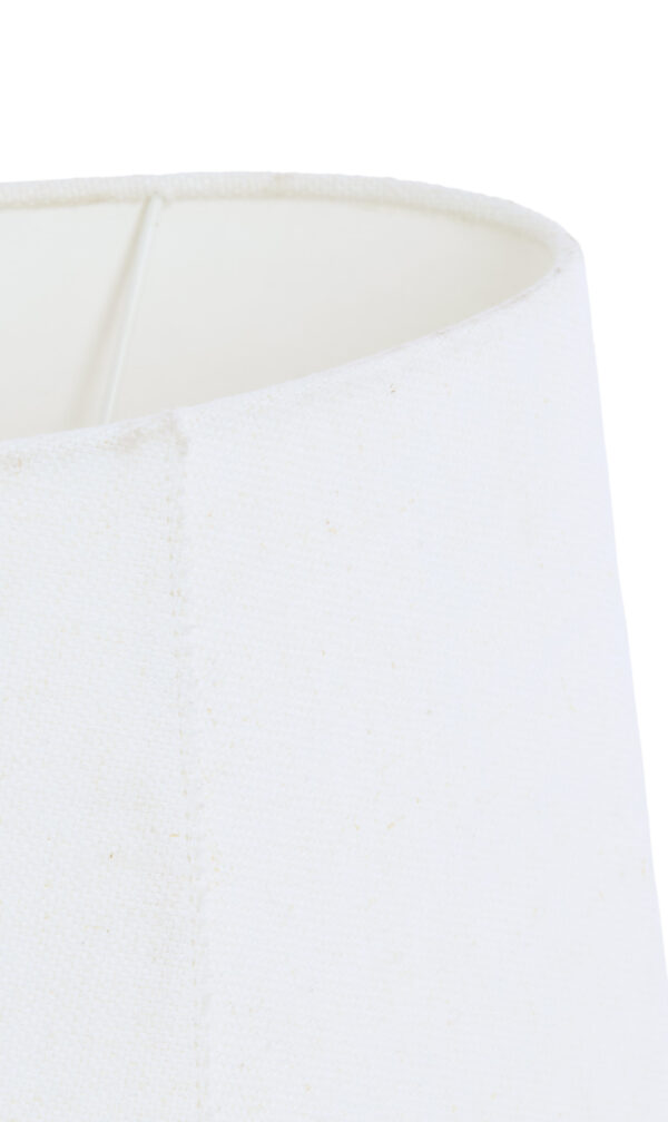 Witte stof lampenkap in cilindervorm Light & Living Livigno - H 18 cm - Image 6