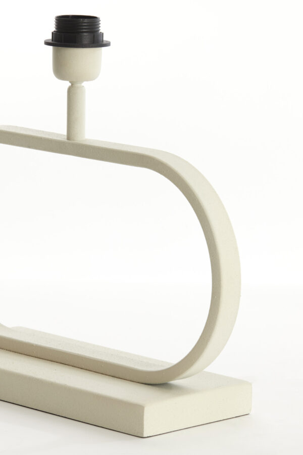 Ovale witte lampbasis Light & Living Jamiro - H 29 cm - Image 5