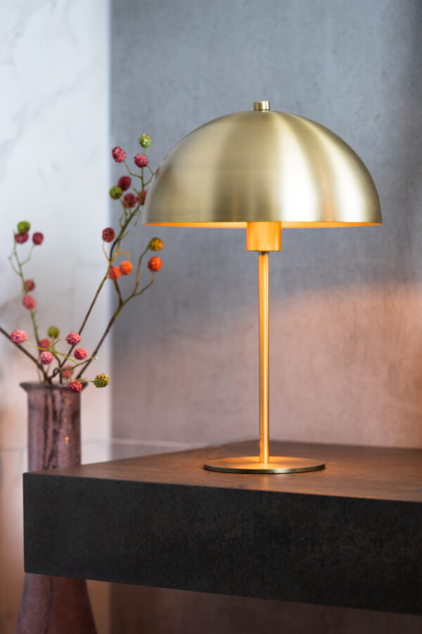 Gouden metalen paddenstoellamp Light & Living Merel - H 45 cm - Image 4
