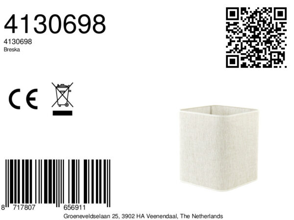 Vierkante lampenkap neutrale tint Light & Living Breska - H 35 cm - Image 8