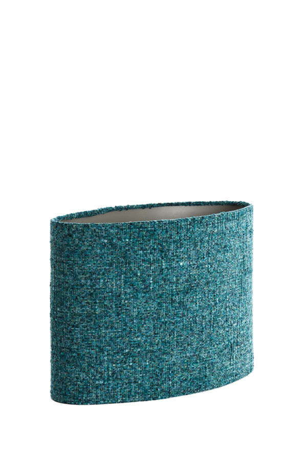 Turquoise stoffen lampenkap cilindervormig Light & Living Osire - H 32 cm - Image 3