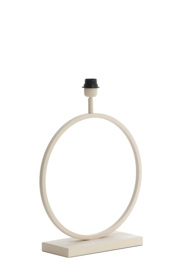 Ronde metalen lampenstandaard beige Light & Living Liva - H 53 cm - Image 3