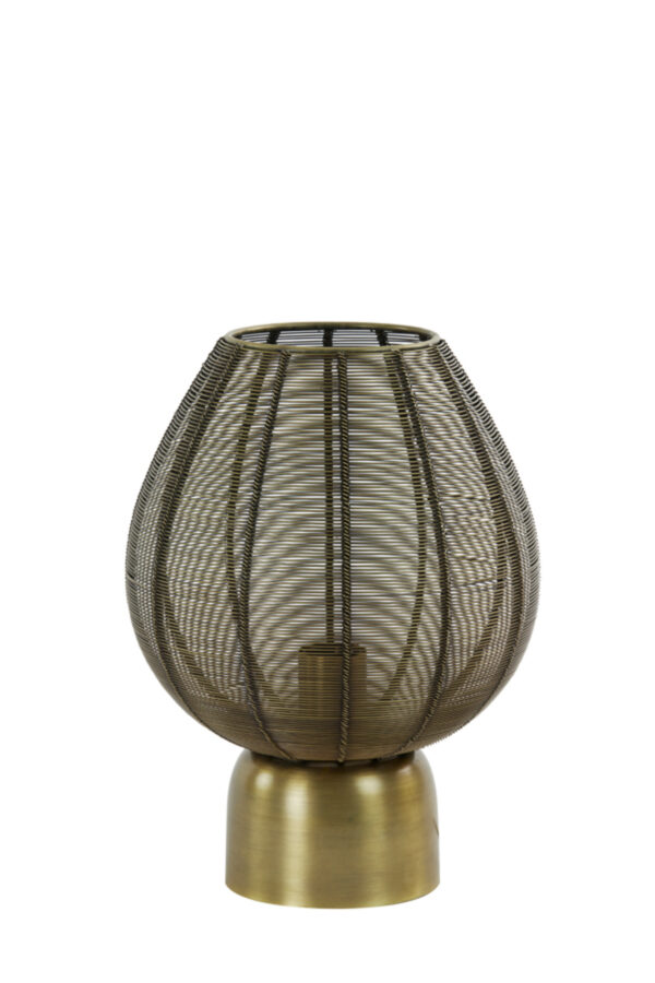 Goudkleurige metalen bolle draadlamp Light & Living Suneko - H 34 cm - Image 2