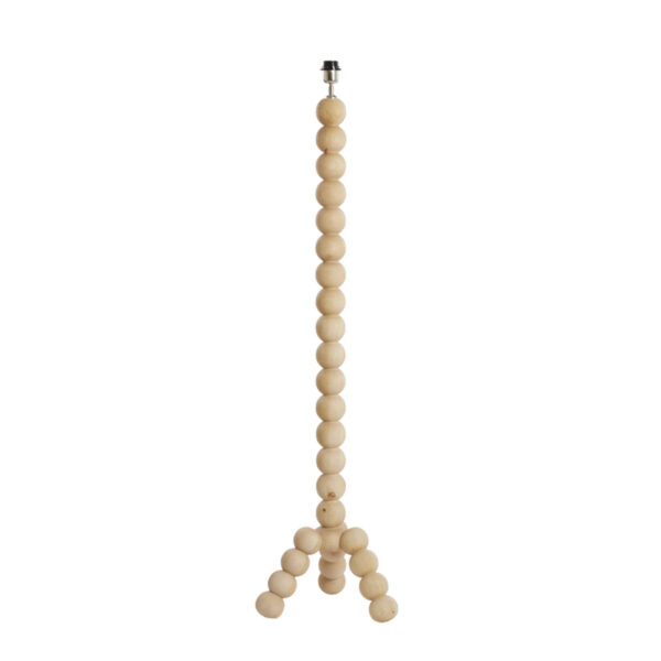 Houten kralen lampenvoet Light & Living Veglio - H 130 cm