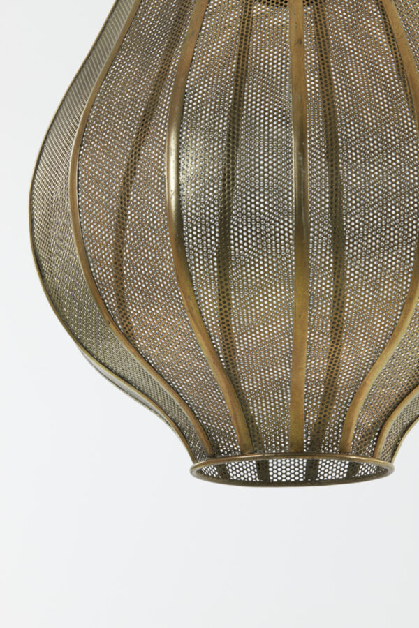 Gouden metalen gaas hanglamp Light & Living Micha - Ø 29 cm - Image 4