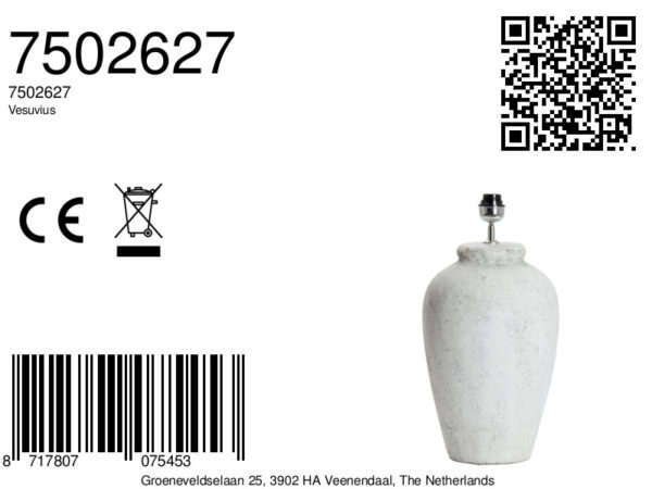 Bolvormige lampenvoet Light & Living Vesuvius - H 55 cm - Image 7