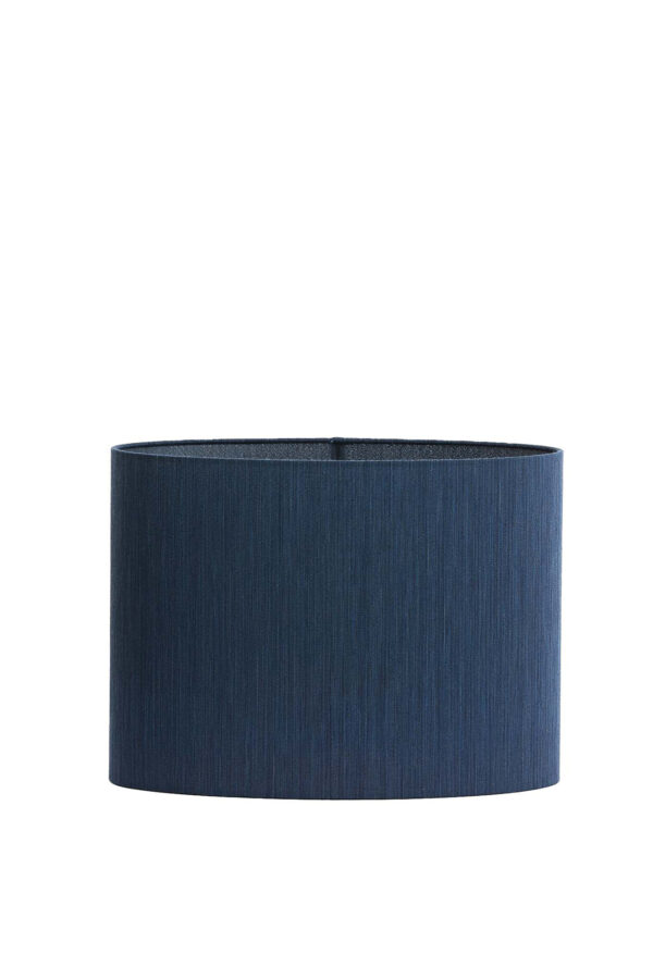 Donkerblauwe cilindervormige lampenkap Light & Living Harper - H 28 cm - Image 2