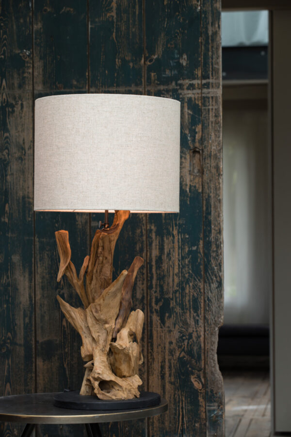 Houten lampenvoet decoratief design Light & Living Ikal - H 50 cm - Image 4