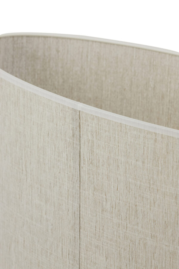 Cilindervormige beige stoffen lampenkap  Light & Living Breska - H 32 cm - Image 7