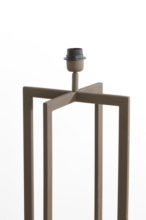 Vierkante lange lampenvoet zilver Light & Living Mace - H 140 cm - Image 3