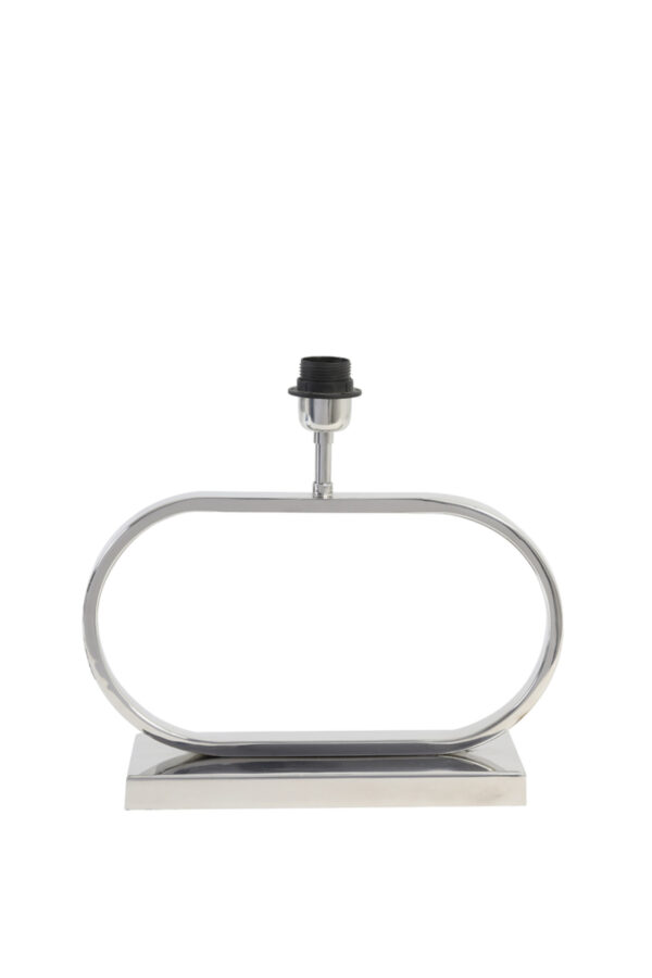 Moderne zilverkleurige lampenvoet Light & Living Jamiro - H 29 cm - Image 3
