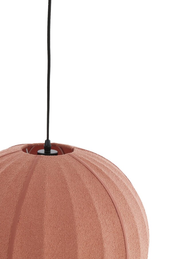 Terracotta stoffen hanglamp warm design Light & Living Zagori - Ø 35 cm - Image 4