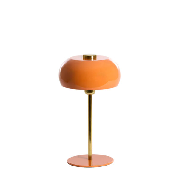 Oranje glanzende moderne tafellamp Light & Living Surin - H 40 cm