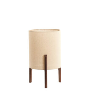 Tafellamp met naturel kleur stof Light & Living Litto - H 44 cm