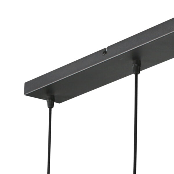 Japandi hanglamp met crèmekleurige textiele kappen Mexlite HaloSwap - Image 4