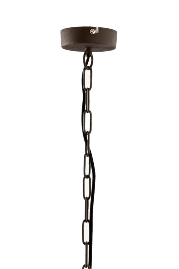 Ronde hanglamp met draadkoepel Light & Living Bahoto - Ø 60 cm - Image 7